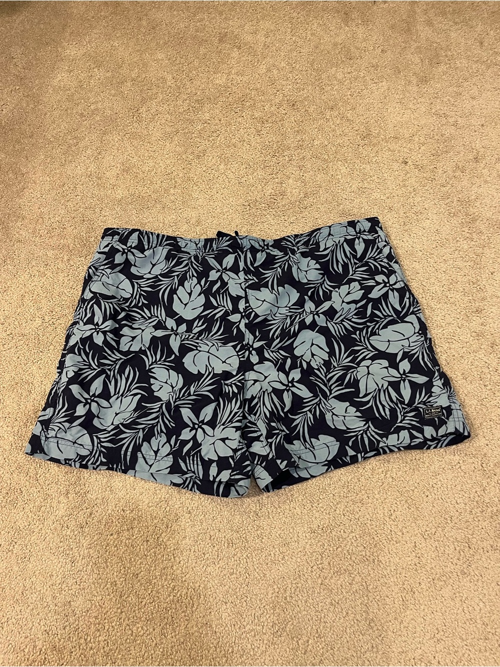 L.L Bean Tropical Print Swim Trunks